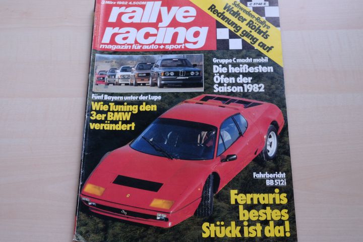 Deckblatt Rallye Racing (03/1982)